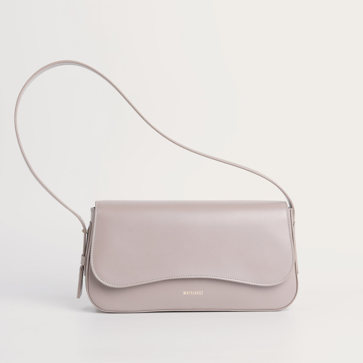 Otto Baguette Bag in Leather - Taupe