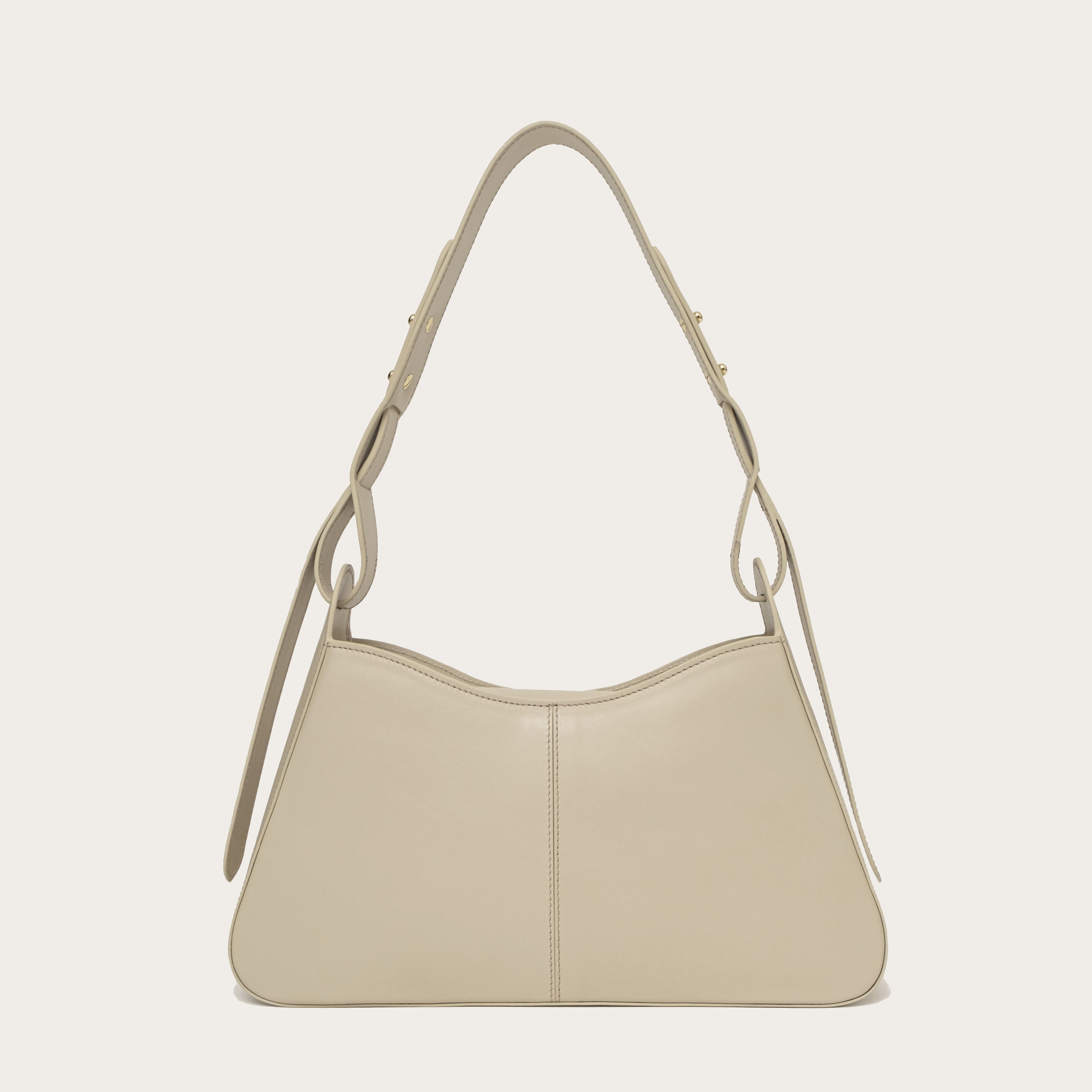 Ida Shoulder Bag in Leather - Ivory – MATRIARQE