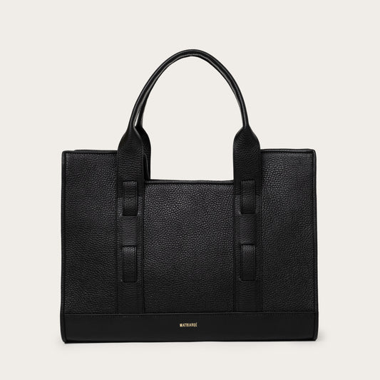 Magna Deri Tote Çanta - Siyah