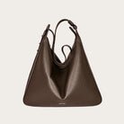 MATRIARQE | Nova Large Shoulder Bag in Leather - Brown | | Shoulder Bags