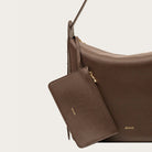 MATRIARQE | Nova Large Shoulder Bag in Leather - Brown | | Shoulder Bags