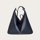 MATRIARQE | Nova Large Shoulder Bag in Leather - Dark Blue | | Shoulder Bags