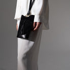 Matriarqe | Eos Crossbody Bag in Suede - Black | Black | Cross Body Bags