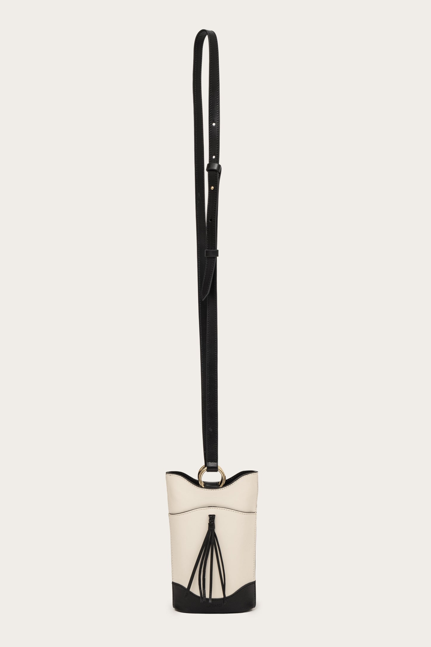 Eos Crossbody Bag in Suede - Black&White MATRIARQE