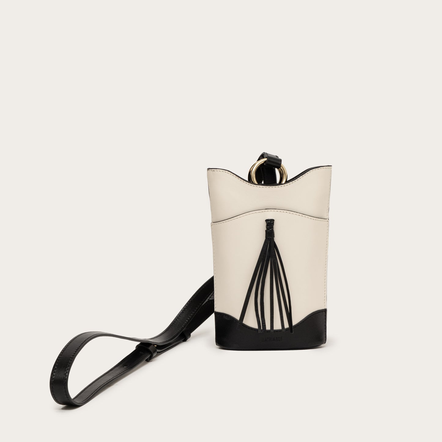 Eos Crossbody Bag in Suede - Black&White MATRIARQE