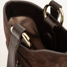 Matriarqe | Eos Crossbody Bag in Suede - Brown | | Cross Body Bags