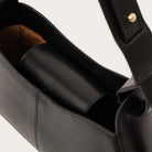 Matriarqe | Ida Shoulder Bag in Leather - Full Black | | Shoulder Bags